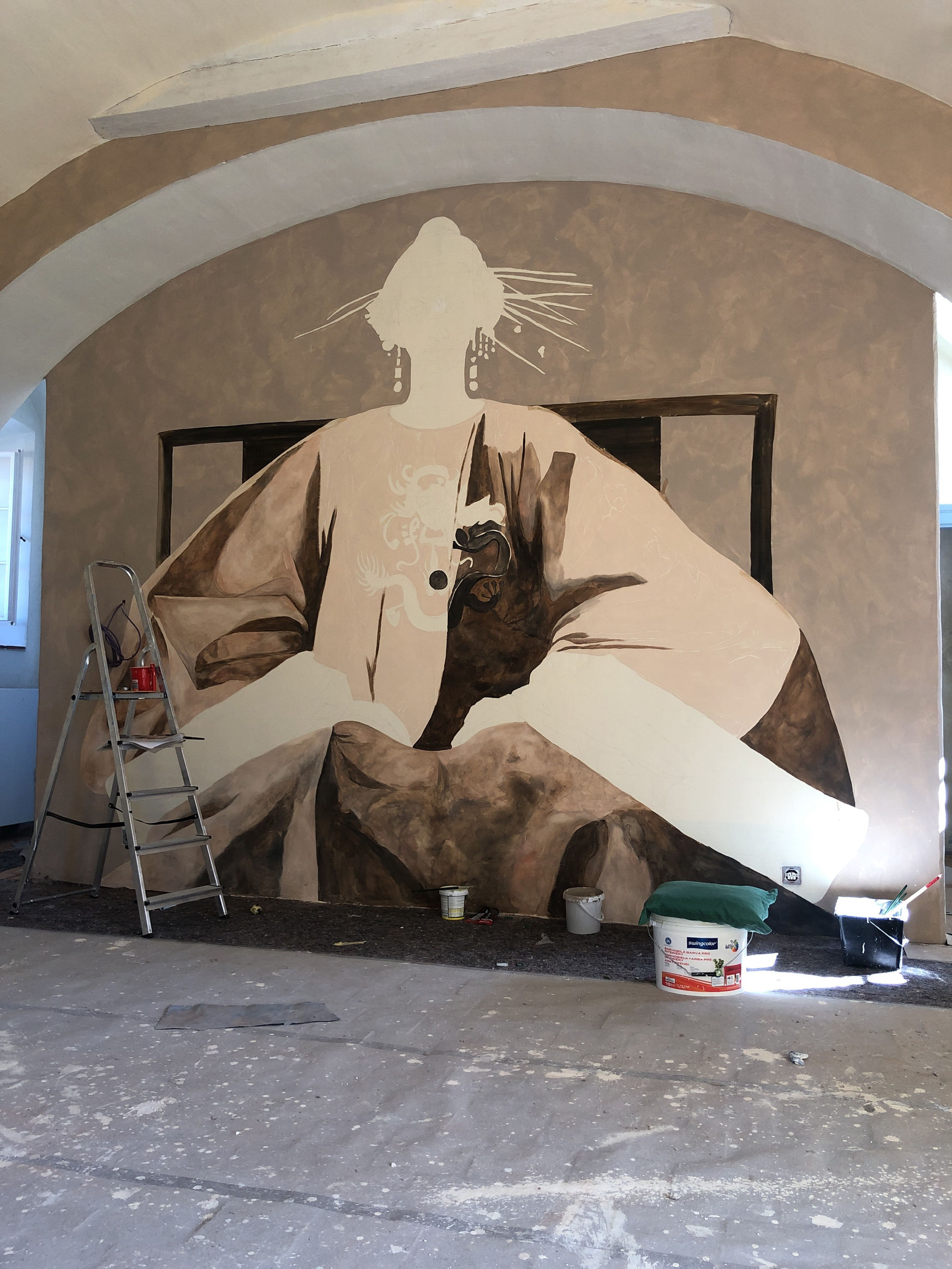 Proces vzniku nástěnné malby