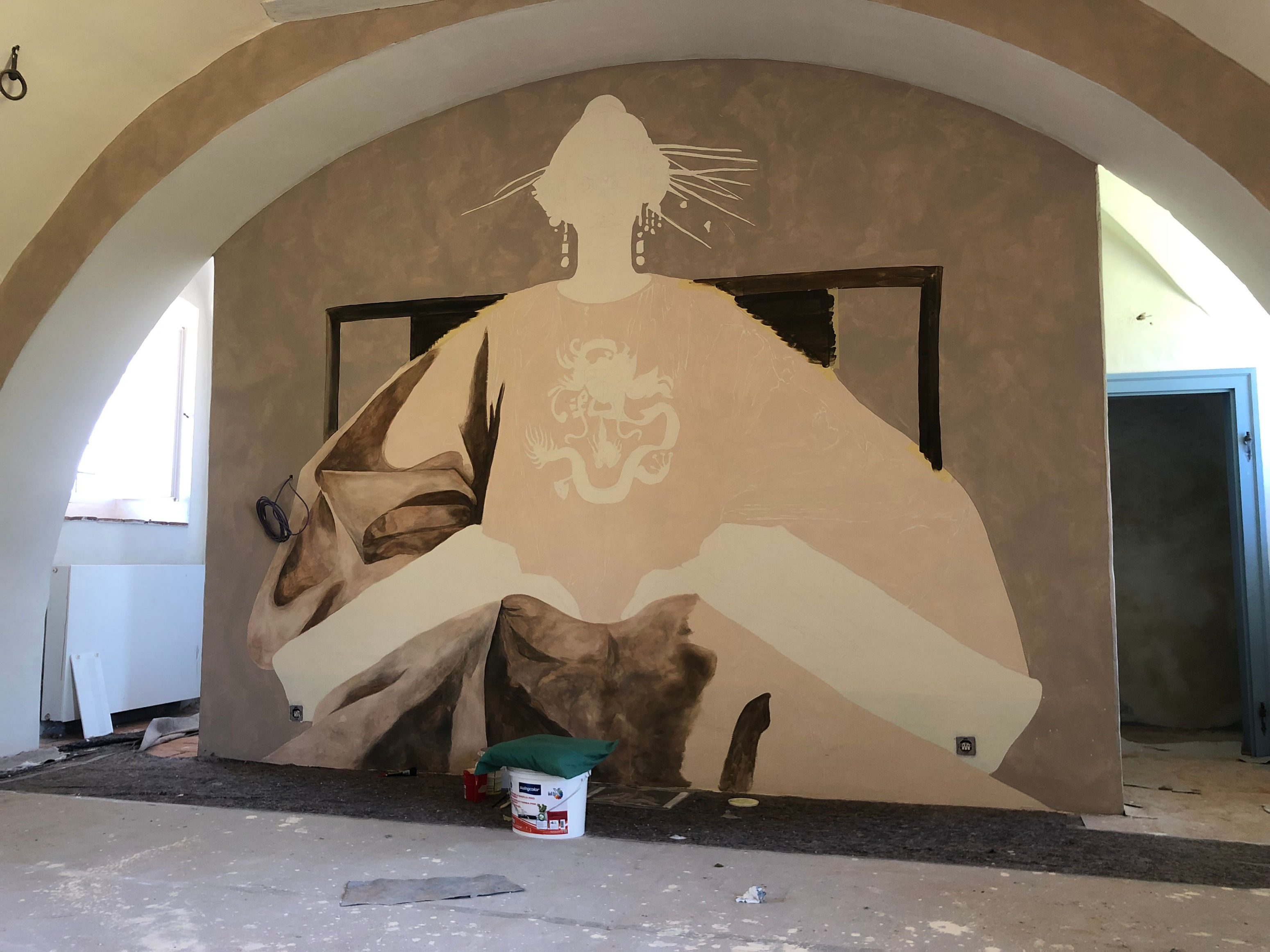 Proces vzniku nástěnné malby