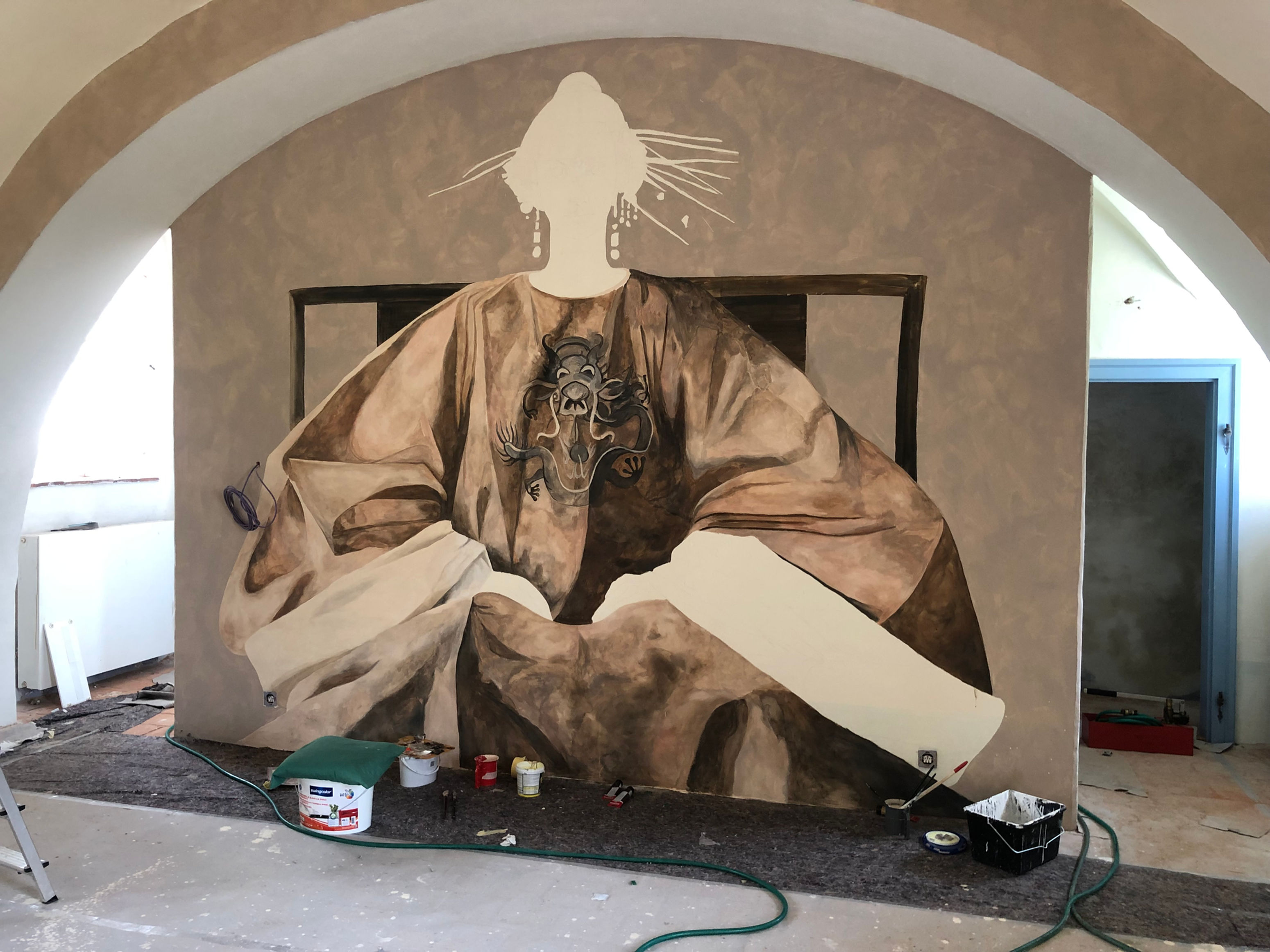 Proces vzniku nástěnné malby