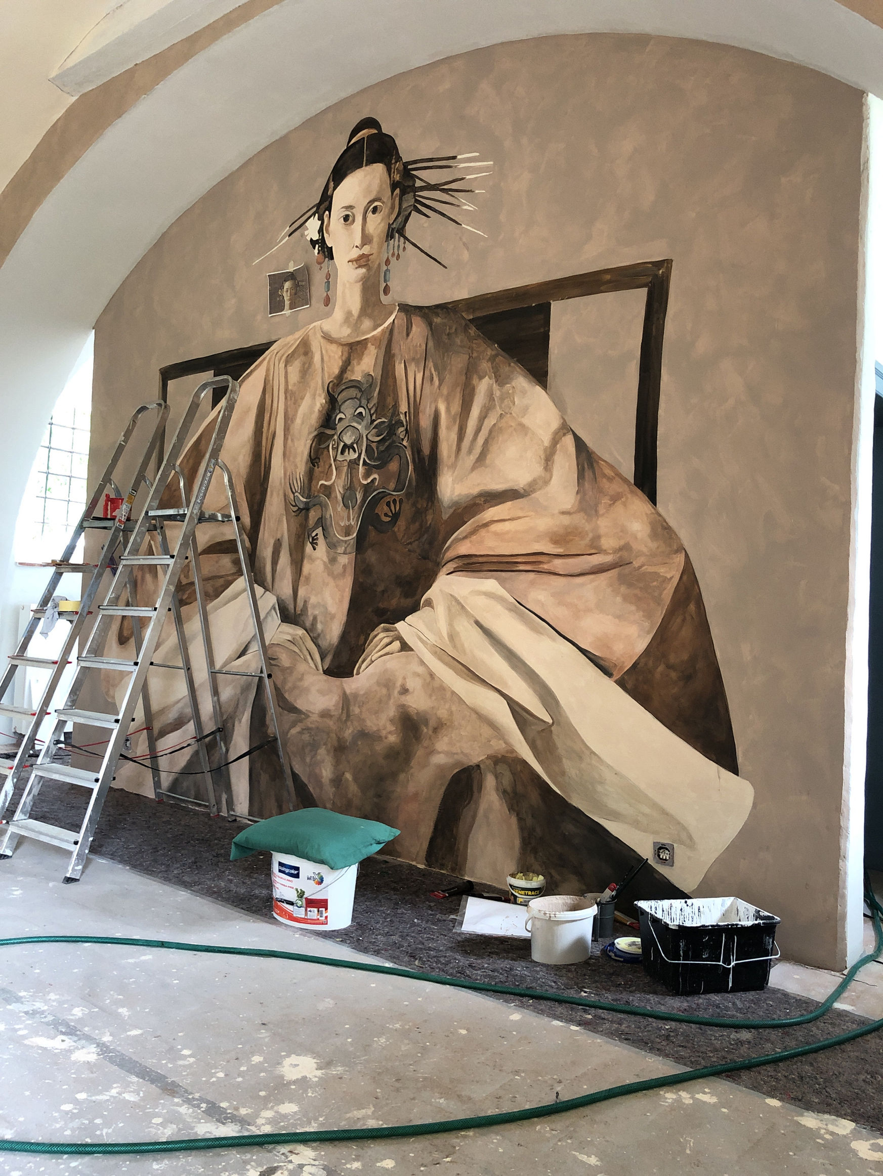 Proces vzniku nástěnné malby