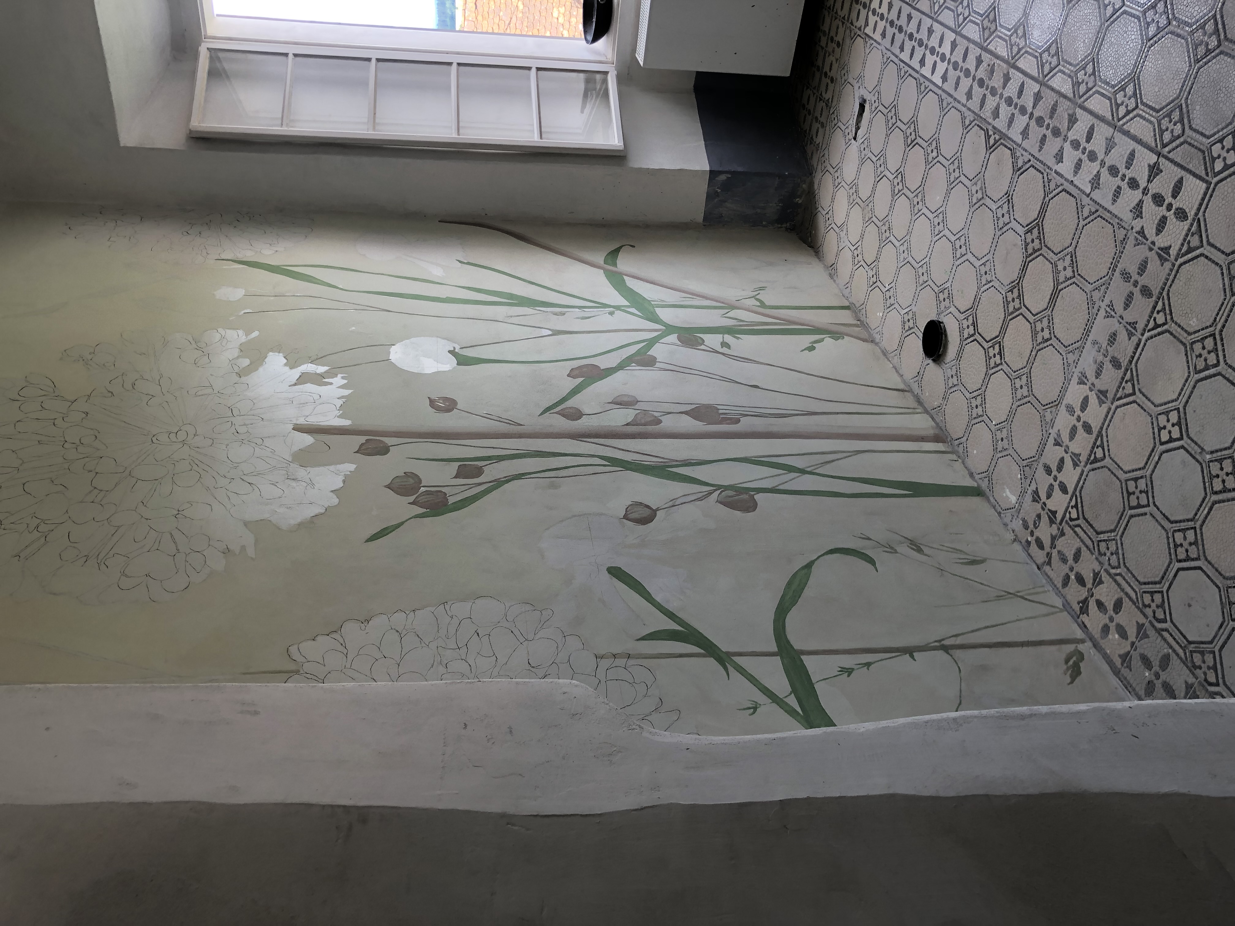 Proces vzniku nástěnné malby
